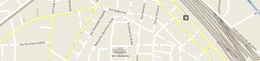 Mappa della impresa rossi piero emilio a NOVARA
