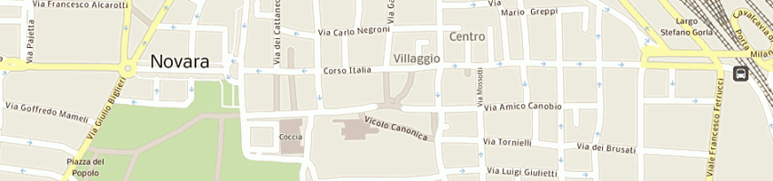 Mappa della impresa progetto via roma srl a NOVARA