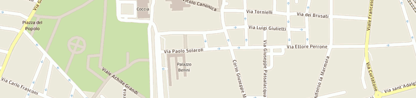 Mappa della impresa terazzi katia a NOVARA