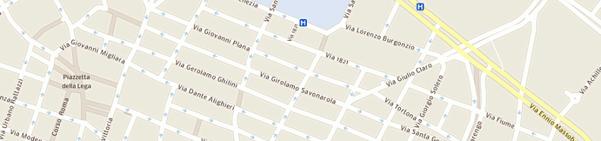 Mappa della impresa pizzeria ristorante doc a ALESSANDRIA