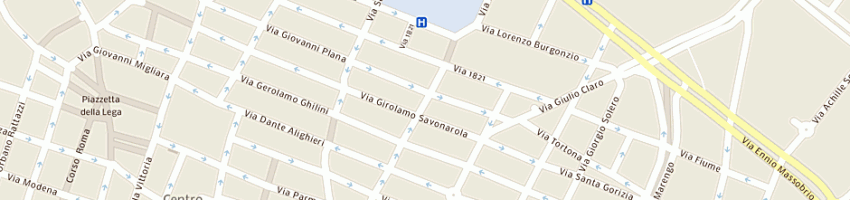Mappa della impresa trattoria cappelverde a ALESSANDRIA