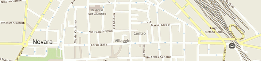 Mappa della impresa palazzo gautieri di scalabrini nicoletta e c sas a NOVARA