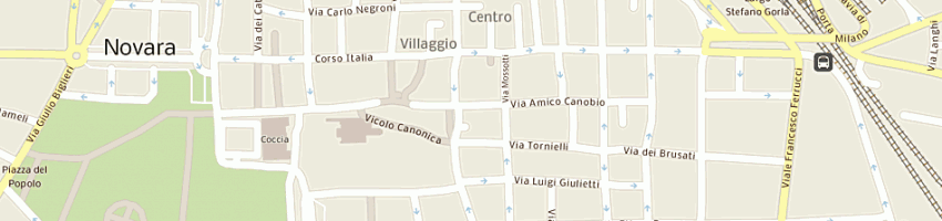 Mappa della impresa provincia di novara a NOVARA