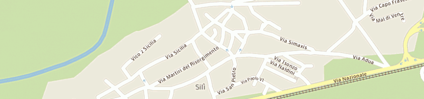 Mappa della impresa colori e decori di federico porru e c sas a ORISTANO