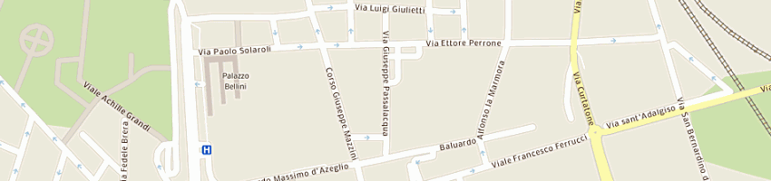 Mappa della impresa uglietti daniela a NOVARA