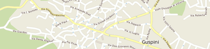 Mappa della impresa melis venanzio a GUSPINI