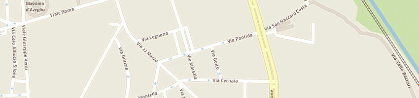 Mappa della impresa trattoria pontida a NOVARA