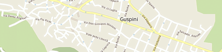 Mappa della impresa de fanti giuseppe a GUSPINI