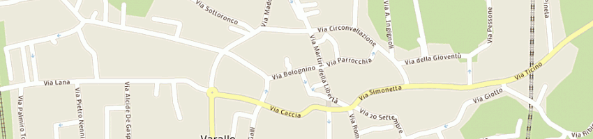 Mappa della impresa bar oasi di tosi antonella e c snc a VARALLO POMBIA