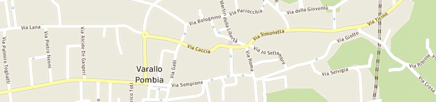 Mappa della impresa fanchini giambattista a VARALLO POMBIA