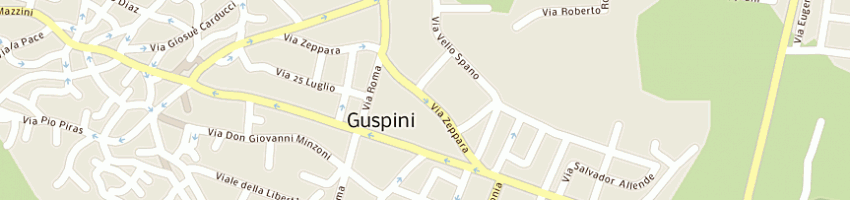 Mappa della impresa garau raffaella a GUSPINI