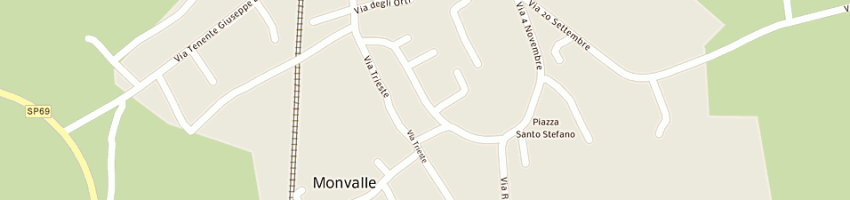 Mappa della impresa estintori biddau di ravelli rossella sas a MONVALLE