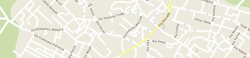Mappa della impresa contu carletta a ORISTANO