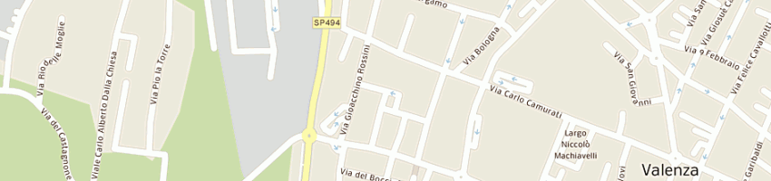 Mappa della impresa casarin roberto (srl) a VALENZA