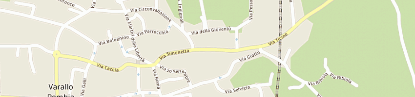 Mappa della impresa carrozzeria ticino snc di ricci giovanni e ongaro franco a VARALLO POMBIA