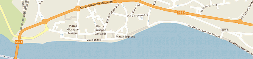 Mappa della impresa gelateria caron snc di caron davide e c a SESTO CALENDE