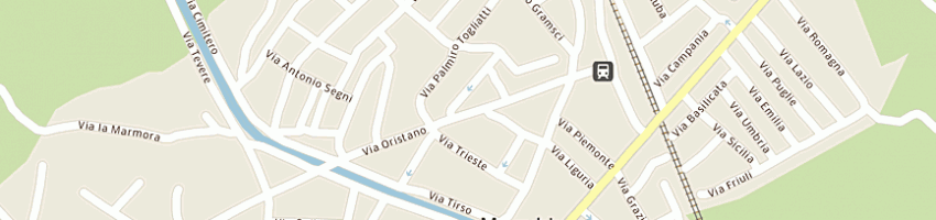 Mappa della impresa cacciapescatore tuveri augusto a MARRUBIU