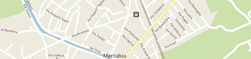 Mappa della impresa poste italiane spa a MARRUBIU