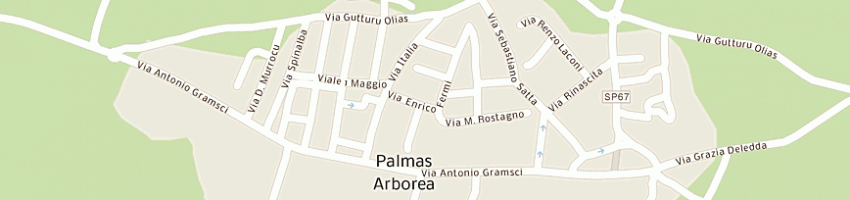 Mappa della impresa consorzio interprov frutticultura a PALMAS ARBOREA