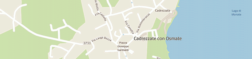 Mappa della impresa poste italiane a CADREZZATE