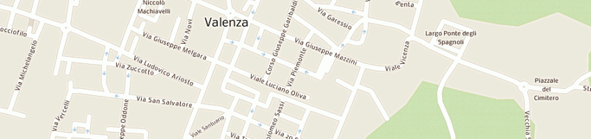 Mappa della impresa american dream a VALENZA