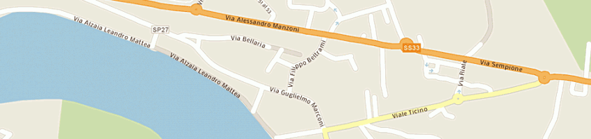 Mappa della impresa aerland srl a SESTO CALENDE