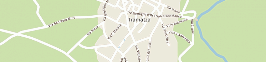 Mappa della impresa pinna ruggero a TRAMATZA