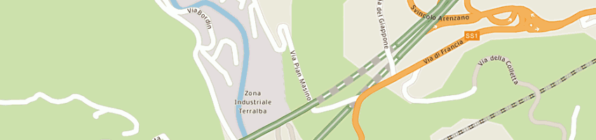 Mappa della impresa la fabbrica srl a ARENZANO