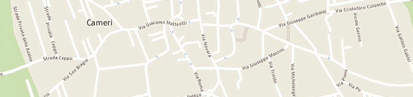 Mappa della impresa nova coop soc coop a rl a CAMERI