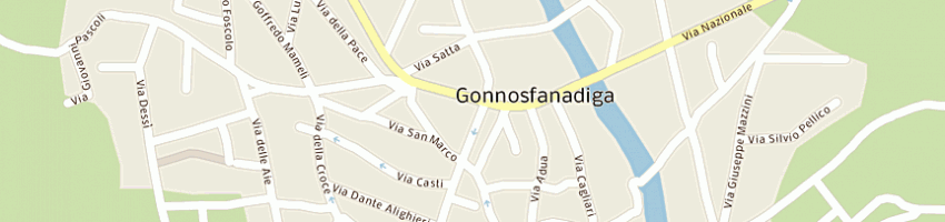Mappa della impresa saba monica a GONNOSFANADIGA