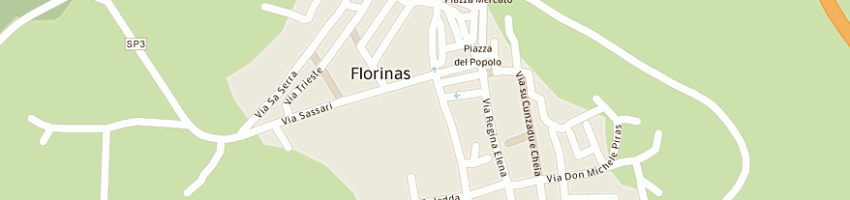 Mappa della impresa spissu giuseppe a FLORINAS