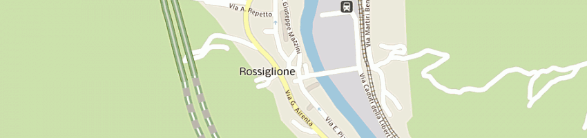 Mappa della impresa ristorante dei cacciatori a ROSSIGLIONE