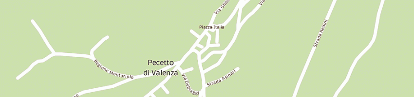 Mappa della impresa circolo ricreativo culturale sportivo assistenziale a PECETTO DI VALENZA