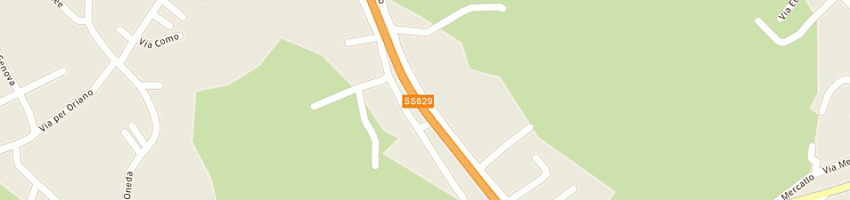 Mappa della impresa ginamac di trisconi nadia e c snc a MERCALLO