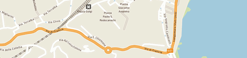 Mappa della impresa gr generale ristorazione srl a GENOVA