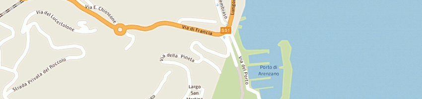 Mappa della impresa stazione di servizio monteshell a ARENZANO