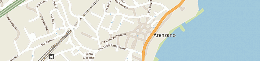 Mappa della impresa panificio gambino di calcagno irene e c snc a ARENZANO