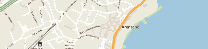 Mappa della impresa pompe funebri calcagno spa a ARENZANO