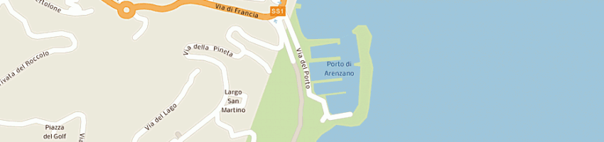 Mappa della impresa ristorante otello a ARENZANO