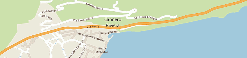 Mappa della impresa bar caffe' tre re a CANNERO RIVIERA