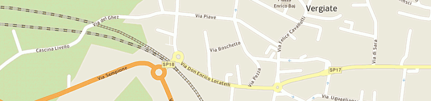 Mappa della impresa sambinello franco a VERGIATE