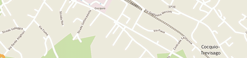 Mappa della impresa r e b express srl a COCQUIO TREVISAGO