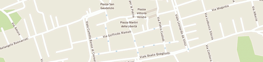 Mappa della impresa municipio a GALLIATE