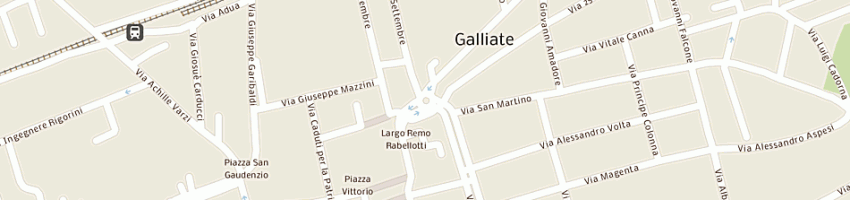 Mappa della impresa bar nuovi orizzonti soc coop a GALLIATE