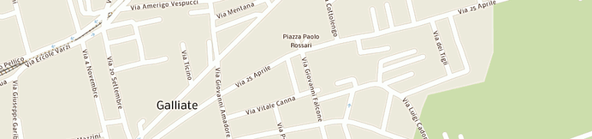 Mappa della impresa lombardini discount spa a GALLIATE