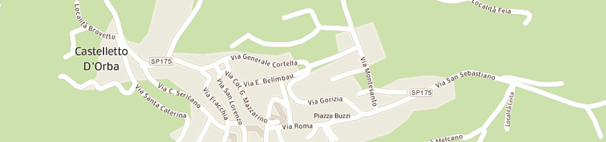 Mappa della impresa lanza gian battista a CASTELLETTO D ORBA