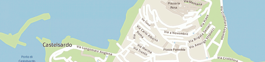 Mappa della impresa olviaggi srl a CASTELSARDO