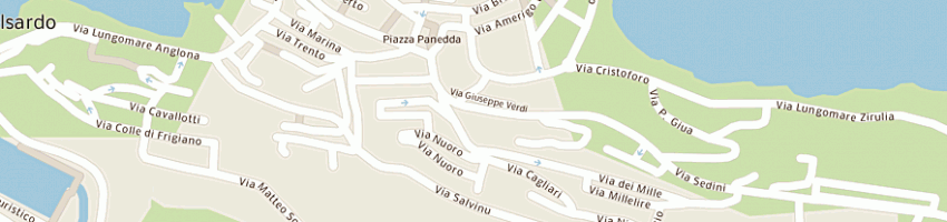 Mappa della impresa eurosardegna srl a CASTELSARDO