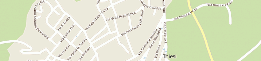 Mappa della impresa forestale a THIESI