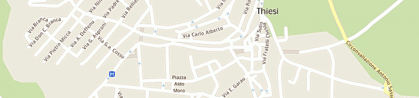 Mappa della impresa mele arredamenti srl a THIESI